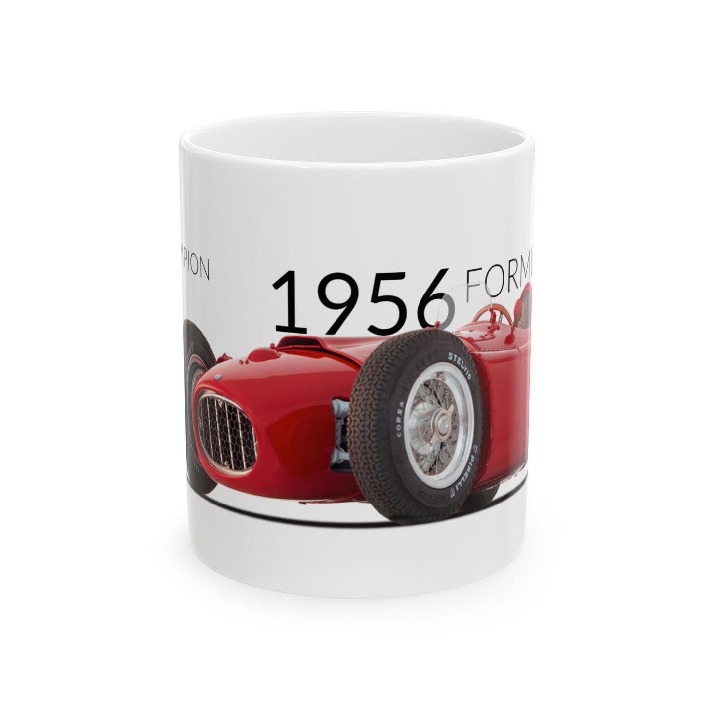 F1 GP Legends 1956 Fangio Ferrari-Lancia Ceramic Mug, (11oz, 15oz)