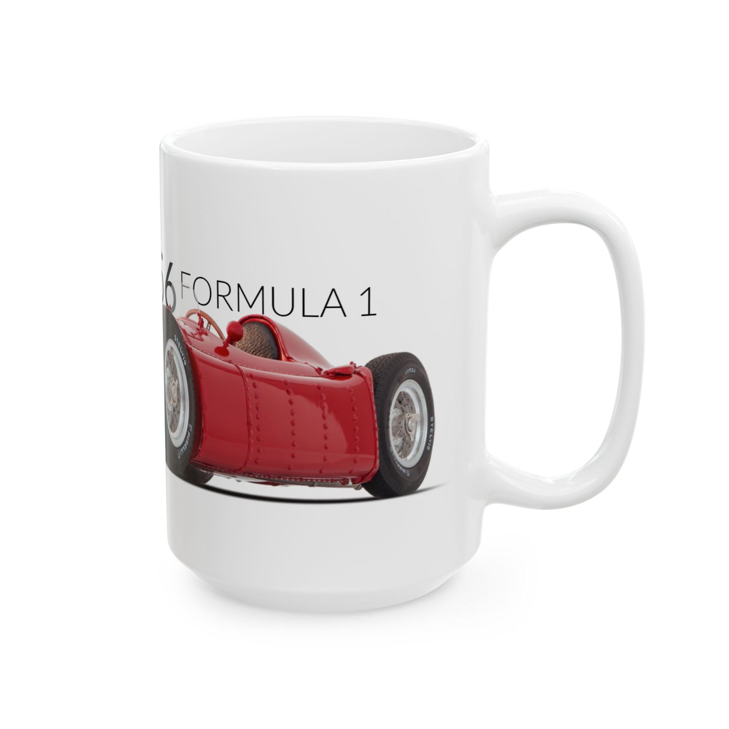 F1 GP Legends 1956 Fangio Ferrari-Lancia Ceramic Mug, (11oz, 15oz)