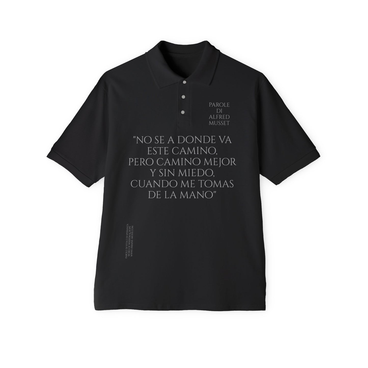 Alfred d Musset Camino mejor contigo- In case you forget - Men's Piqué Polo