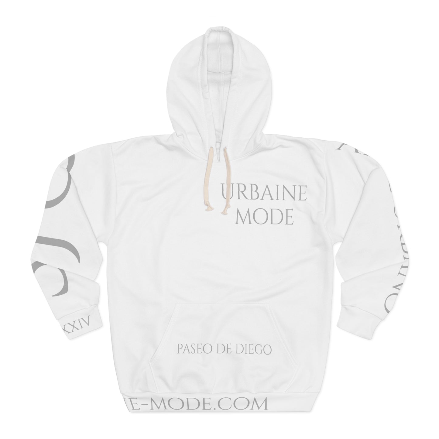Street Art - Jayuya - B&W - Unisex Pullover Hoodie (AOP)