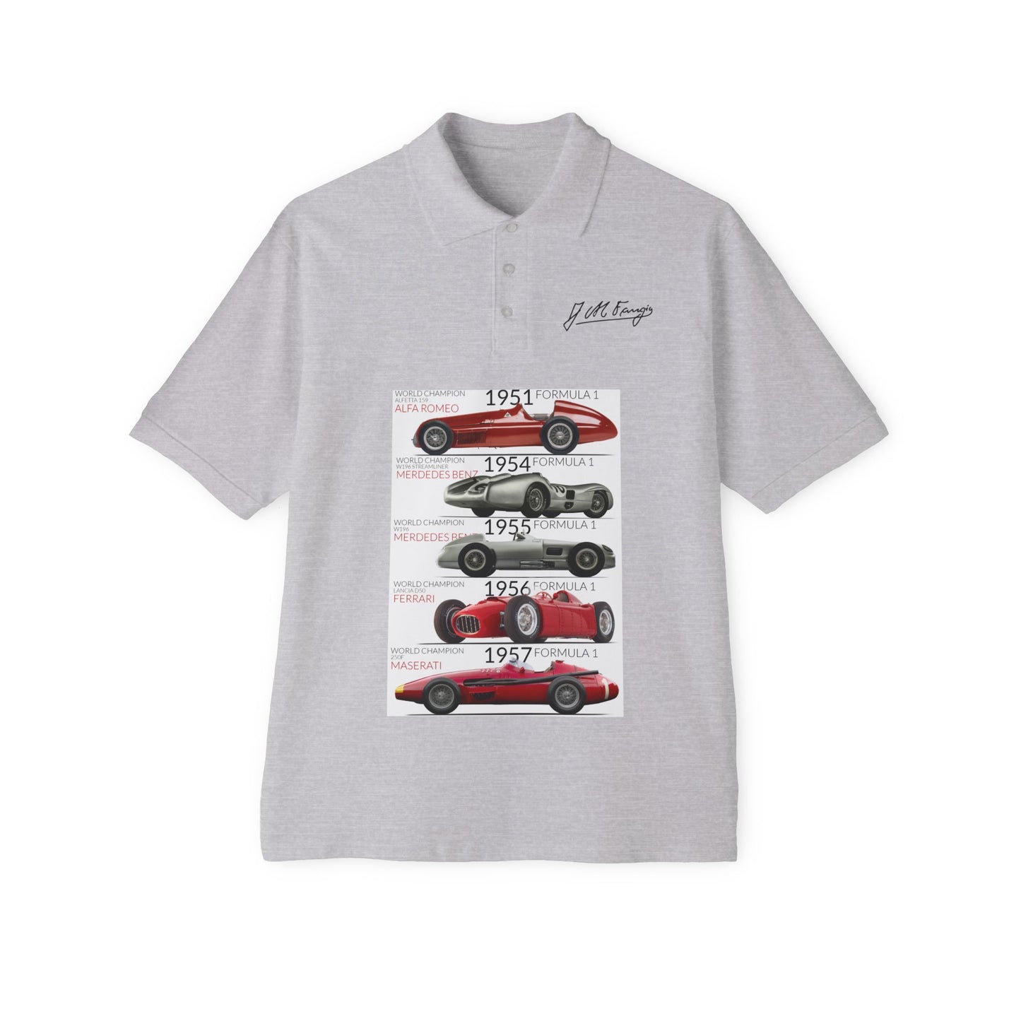 Fangio GP Penta Champion- Men's Piqué Polo