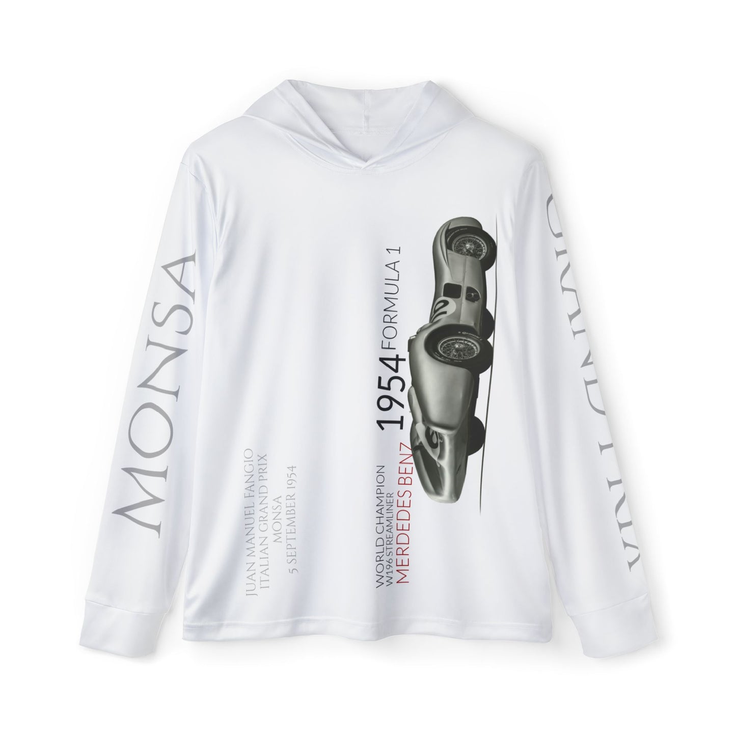 Legend GP - 1954 Fangio - Mercedes Benz - Monsa - Italia - Men's Sports Warmup Hoodie (AOP)