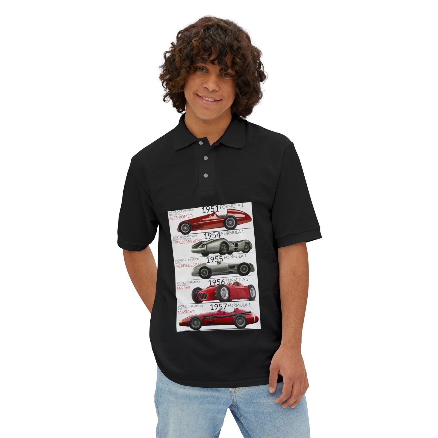 Fangio GP Penta Champion- Men's Piqué Polo