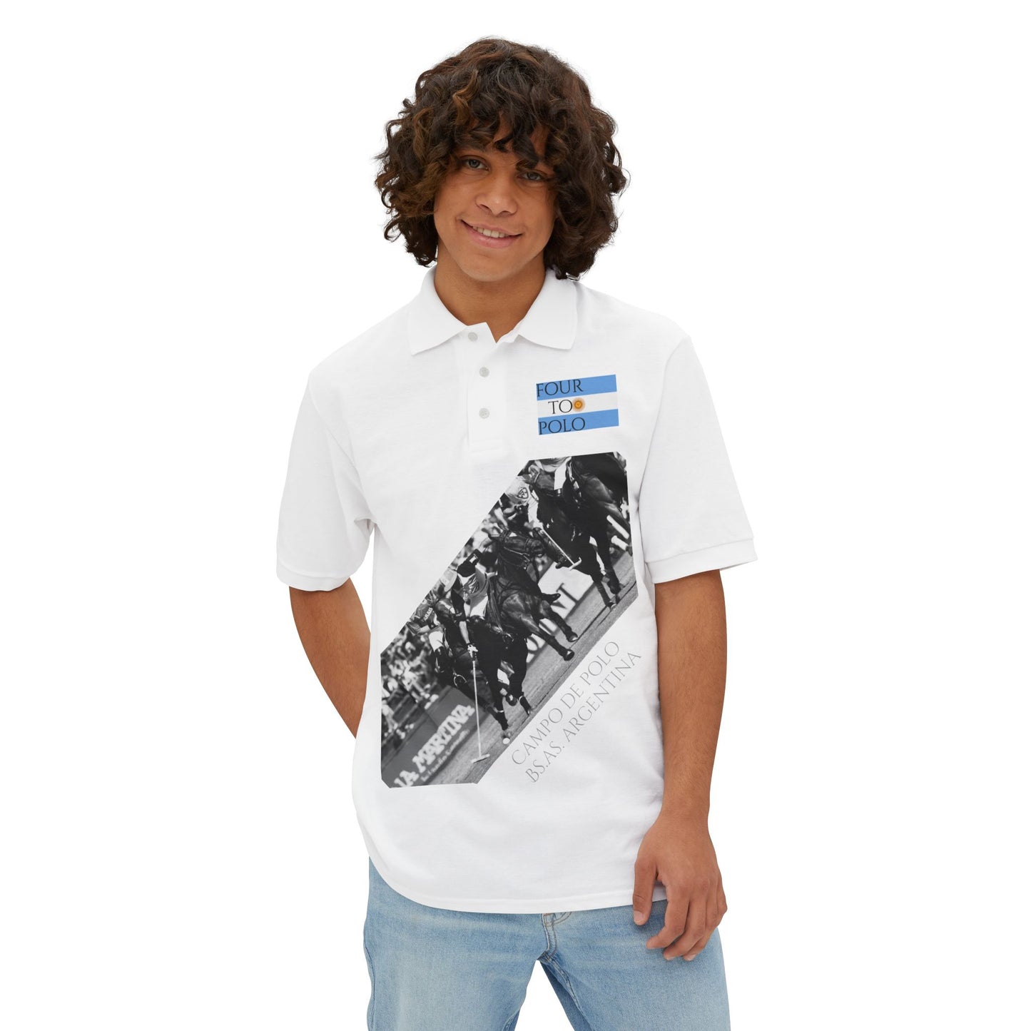 Quilombo - Polo - Men's Piqué Polo