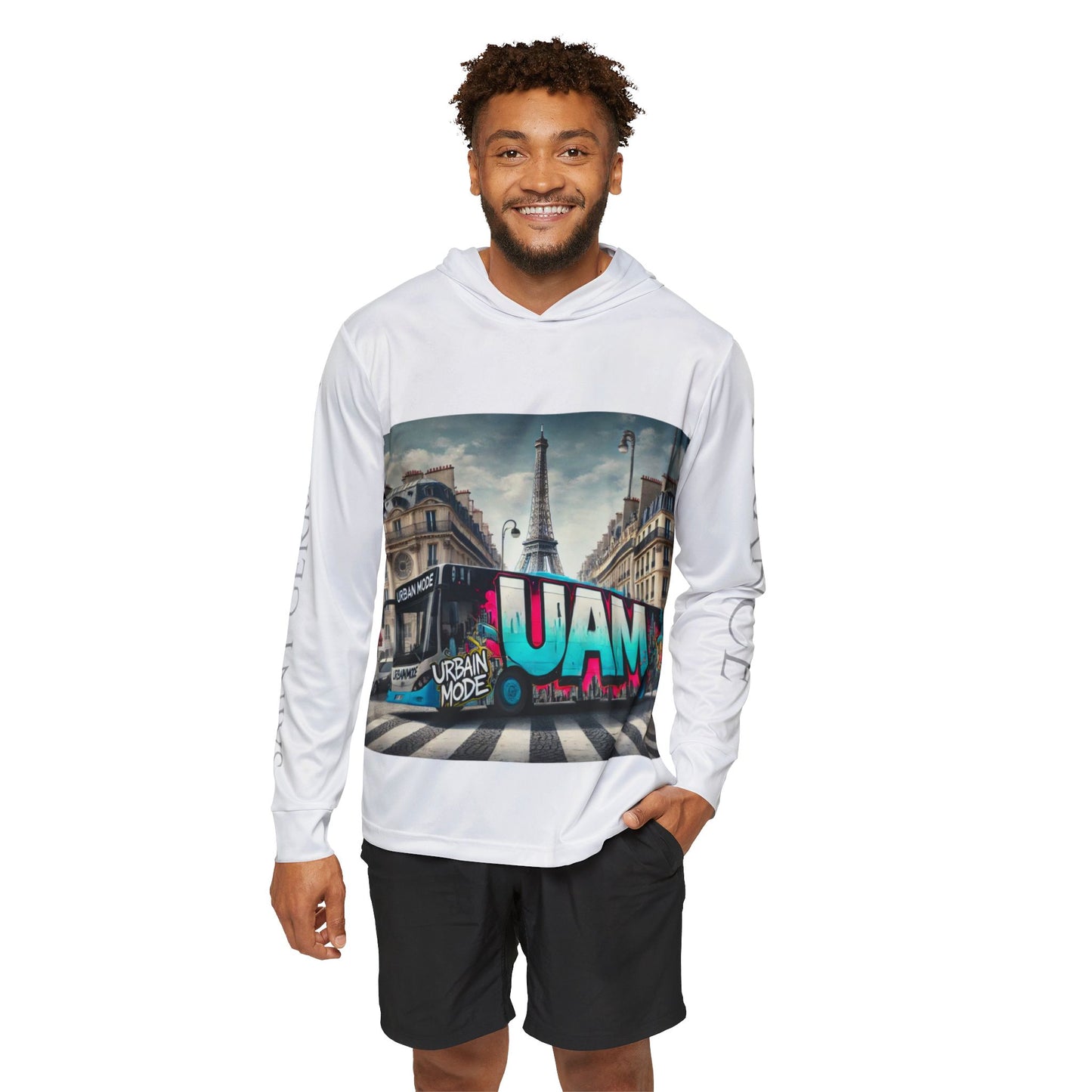 Bus - Paris - France - Men's Sports Warmup Hoodie (AOP)