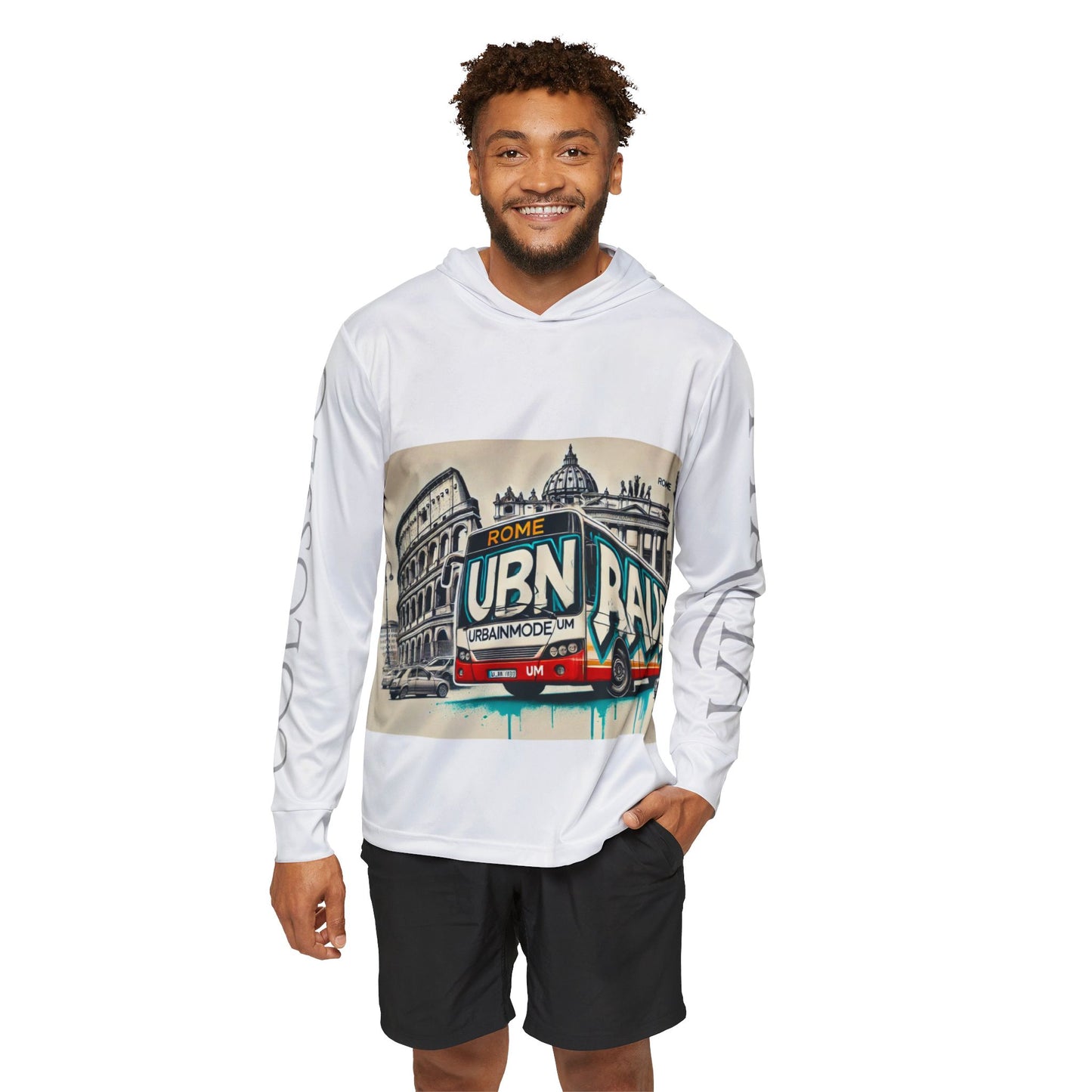 Bus - Rome - Italy - Men's Sports Warmup Hoodie (AOP)