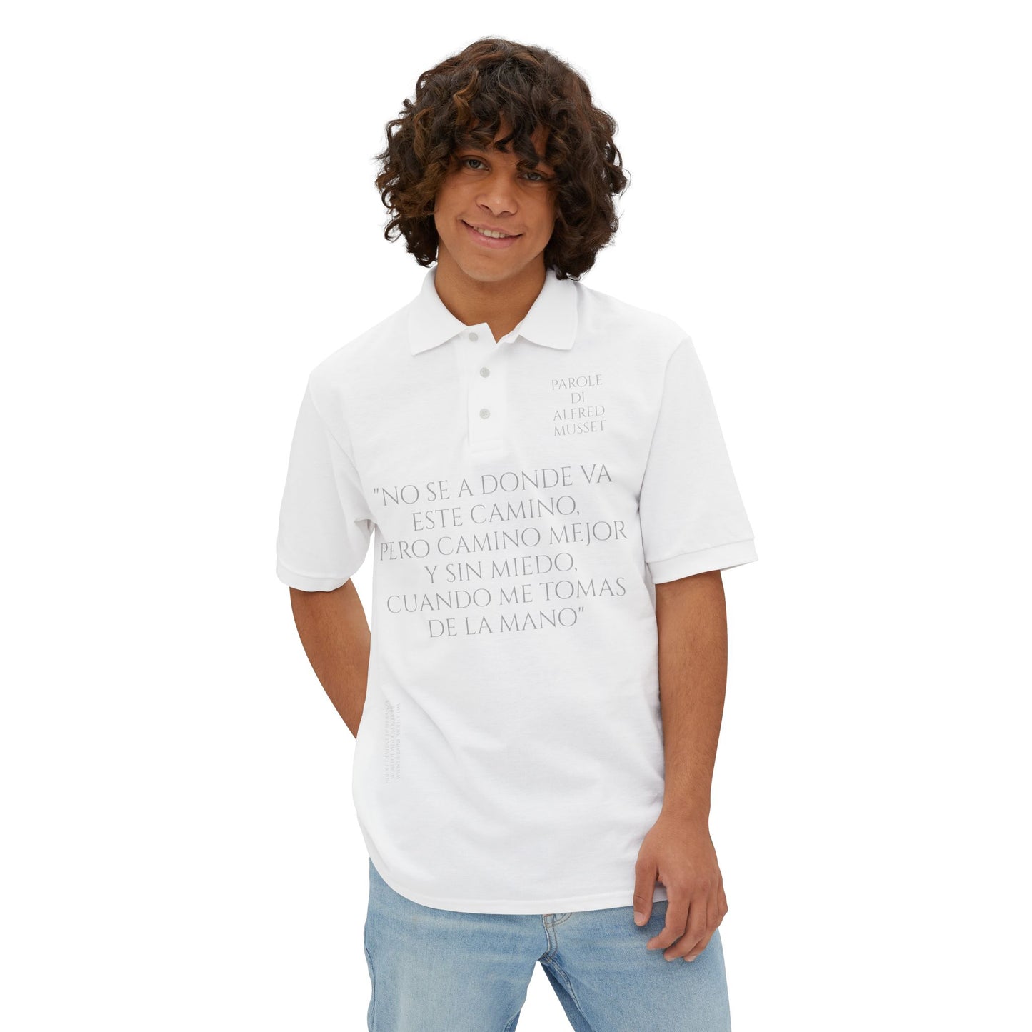 Alfred d Musset Camino mejor contigo- In case you forget - Men's Piqué Polo