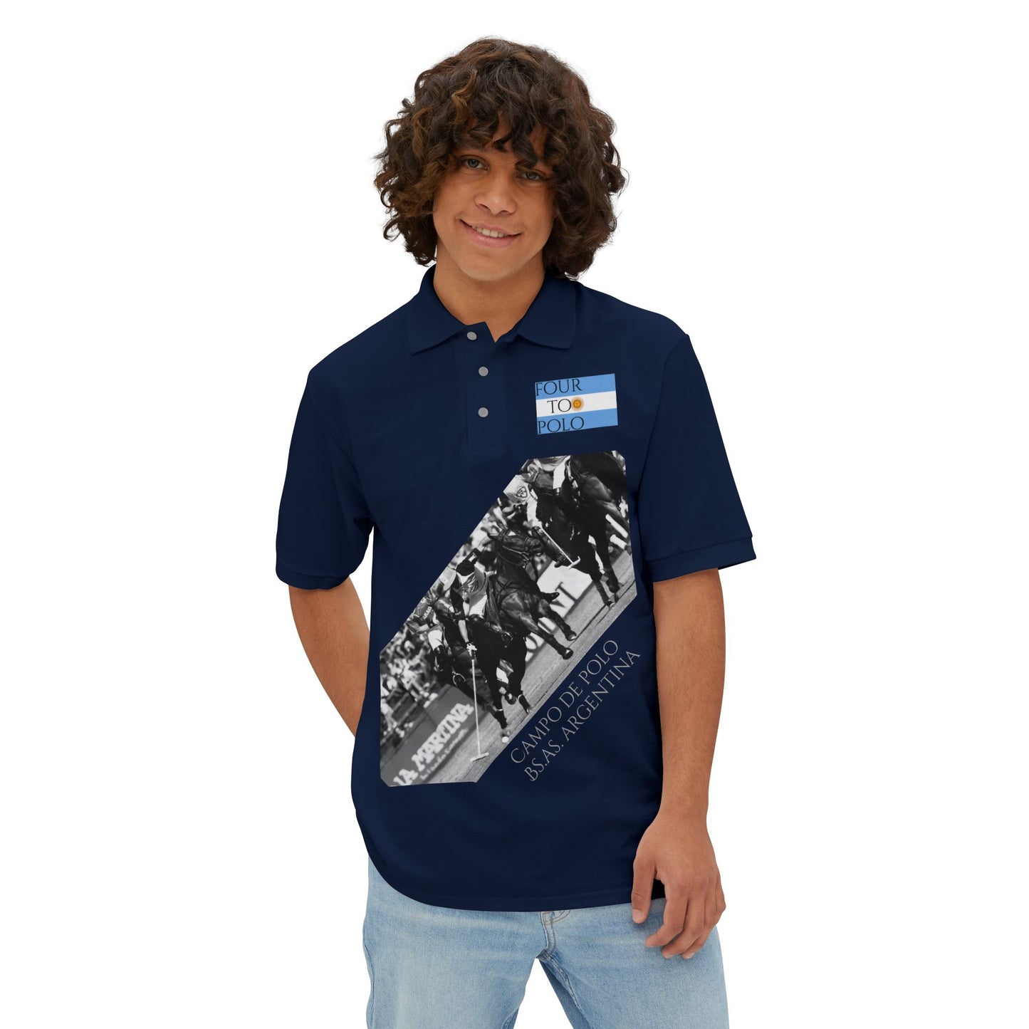 Quilombo - Polo - Men's Piqué Polo