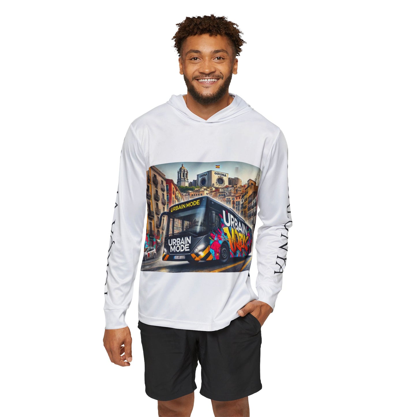 Bus - Girona - Catalunya - Men's Sports Warmup Hoodie (AOP)