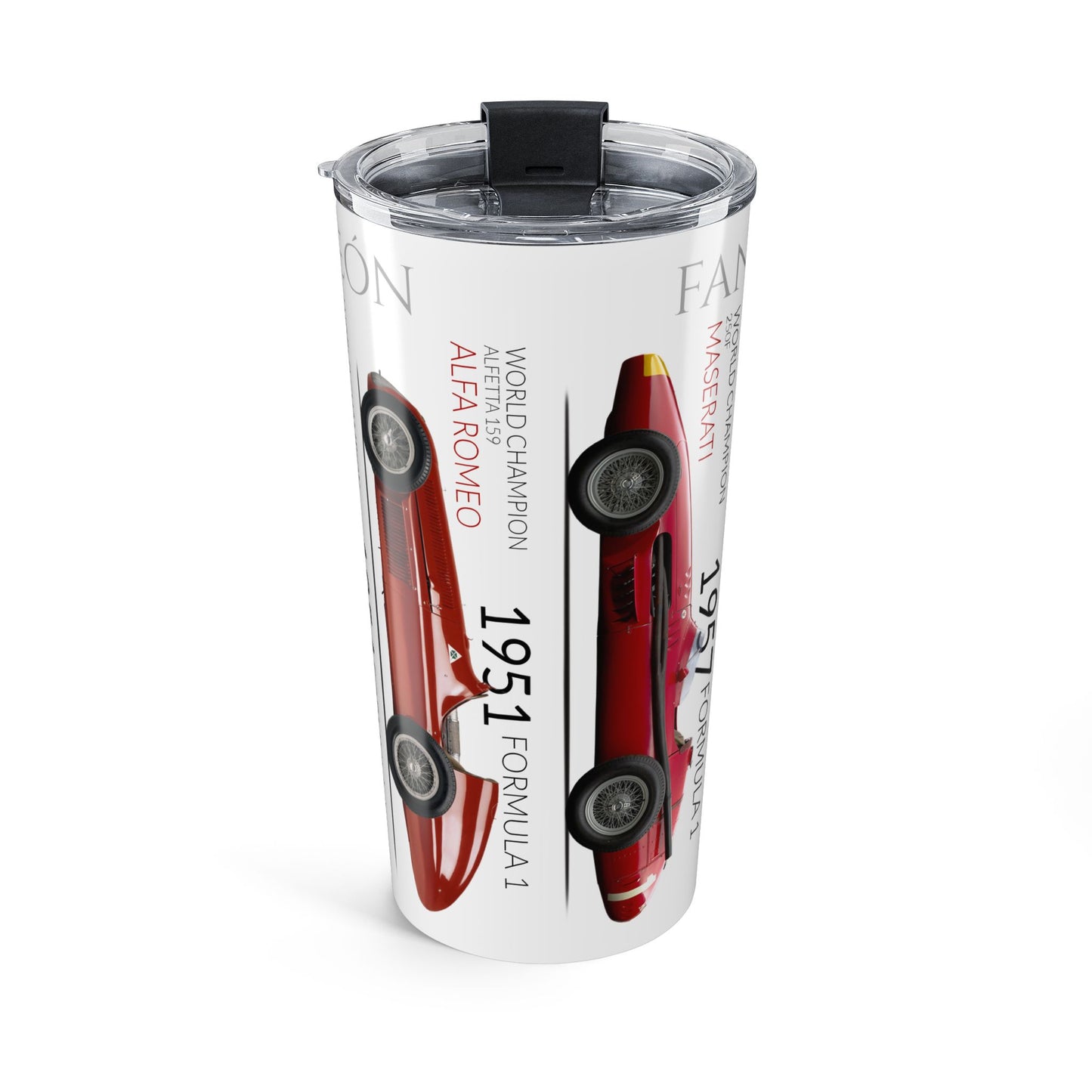 F1 Legends - Fangio Penta Campeón - Copy of Tumbler 20oz