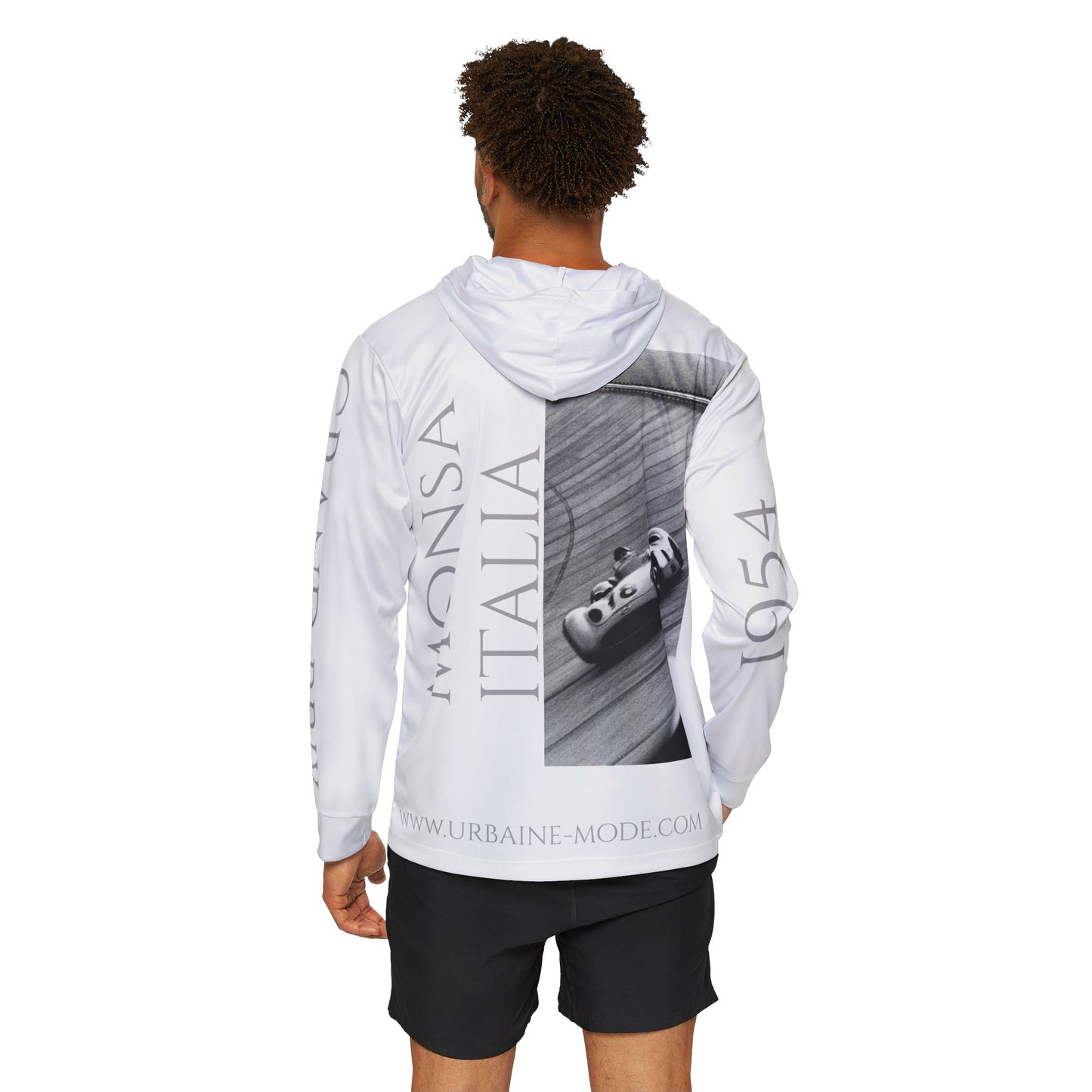 Legend GP - 1954 Fangio - Mercedes Benz - Monsa - Italia - Men's Sports Warmup Hoodie (AOP)