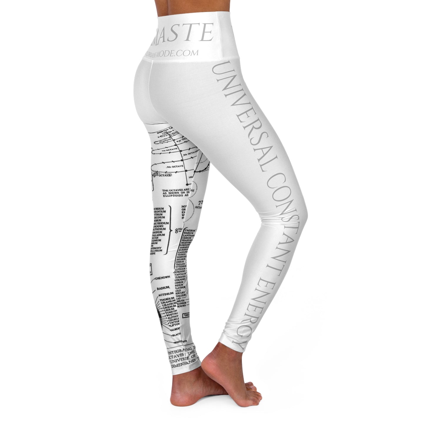 Illuminati - Universal Constant Energy - High Waisted Yoga Leggings (AOP)
