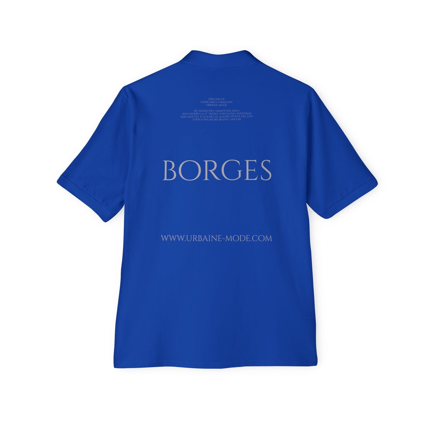 JLBorges - Soy todos los que lei, conoci, visite, ame y mis antepasados - Men's Piqué Polo