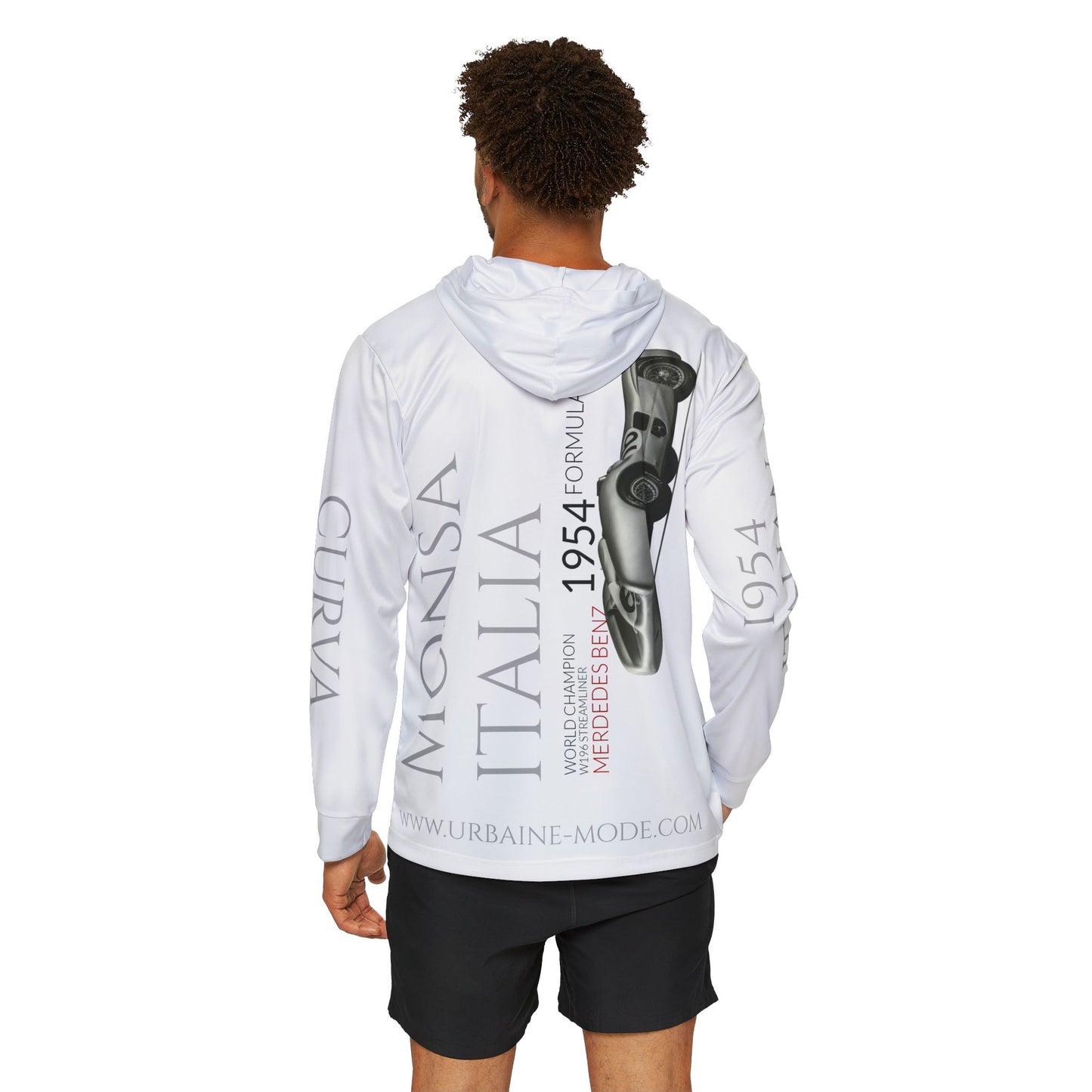 Legend GP - 1954 Fangio - Mercedes Benz - Monsa 2 - Italia - Men's Sports Warmup Hoodie (AOP)
