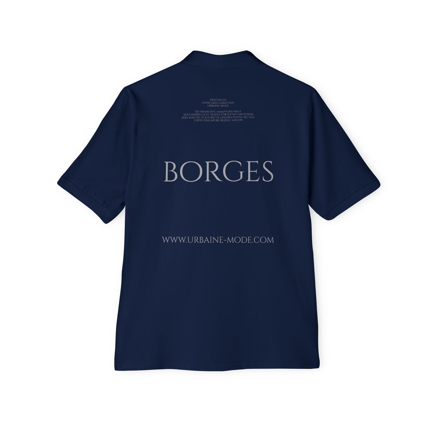 JLBorges - Soy todos los que lei, conoci, visite, ame y mis antepasados - Men's Piqué Polo
