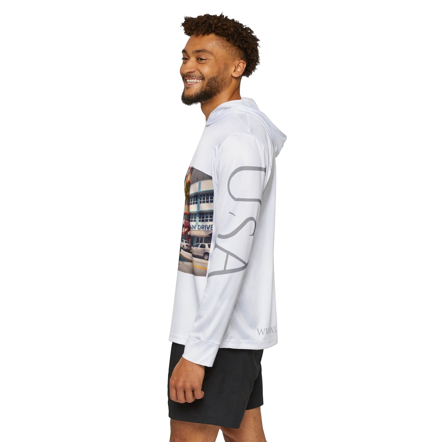 Bus - MIA - SOUTH BEACH - - USA - Men's Sports Warmup Hoodie (AOP)