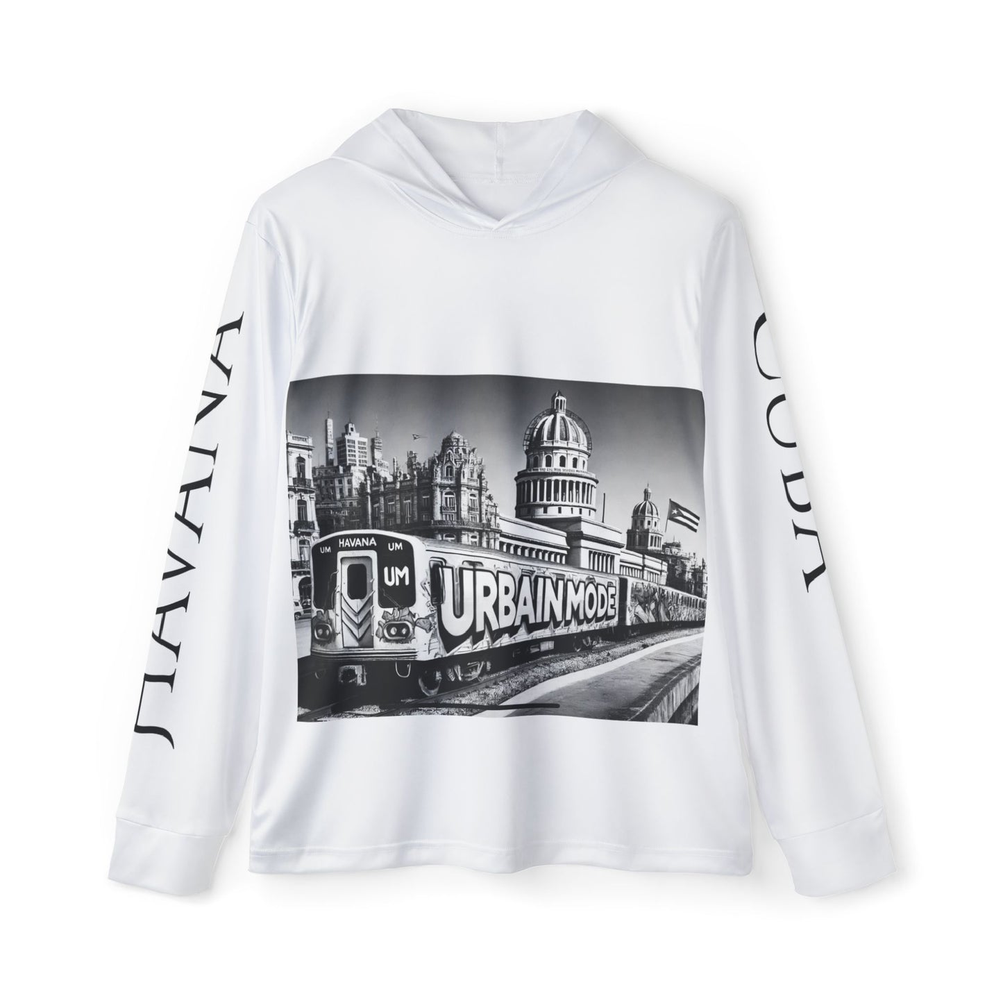 Metro - Havana - Cuba - Men's Sports Warmup Hoodie (AOP)