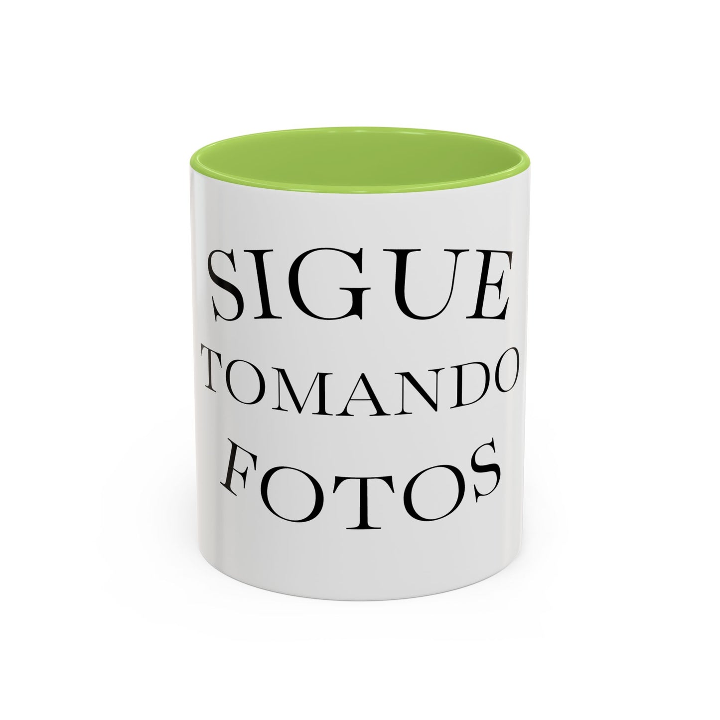 Sigue Tomando Fotos Mug — Spanish Photography Lover Coffee Cup (11/15 oz)