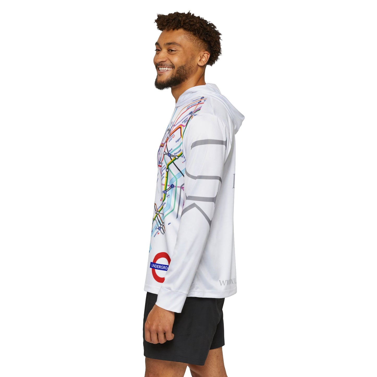 Metro Map - London - UK - Men's Sports Warmup Hoodie (AOP)