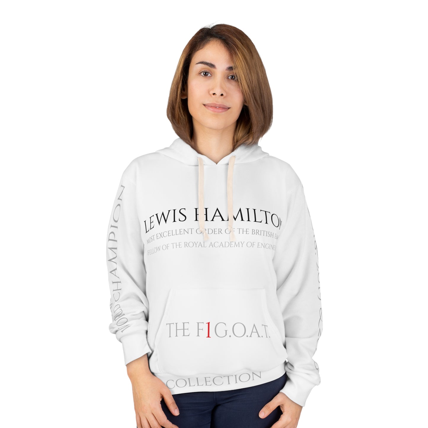 Lewis Hamilton official 7 time world champion - Unisex Pullover Hoodie (AOP)