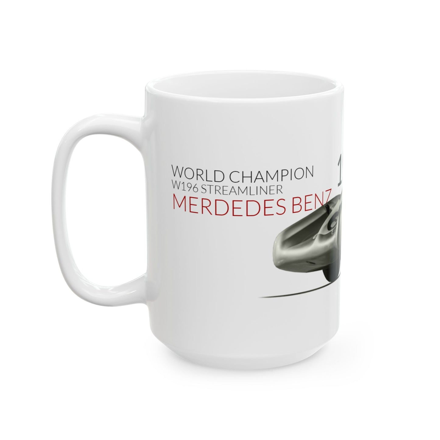 F1 GP Legends 1954 Fangio Mercedes Benz Ceramic Mug, (11oz, 15oz)