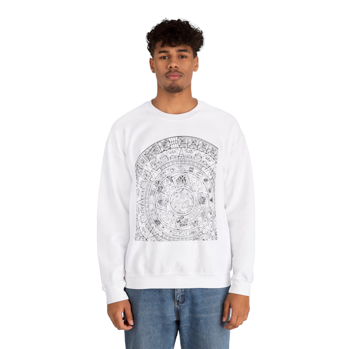 Aztec Calendar - Unisex Heavy Blend™ Crewneck Sweatshirt