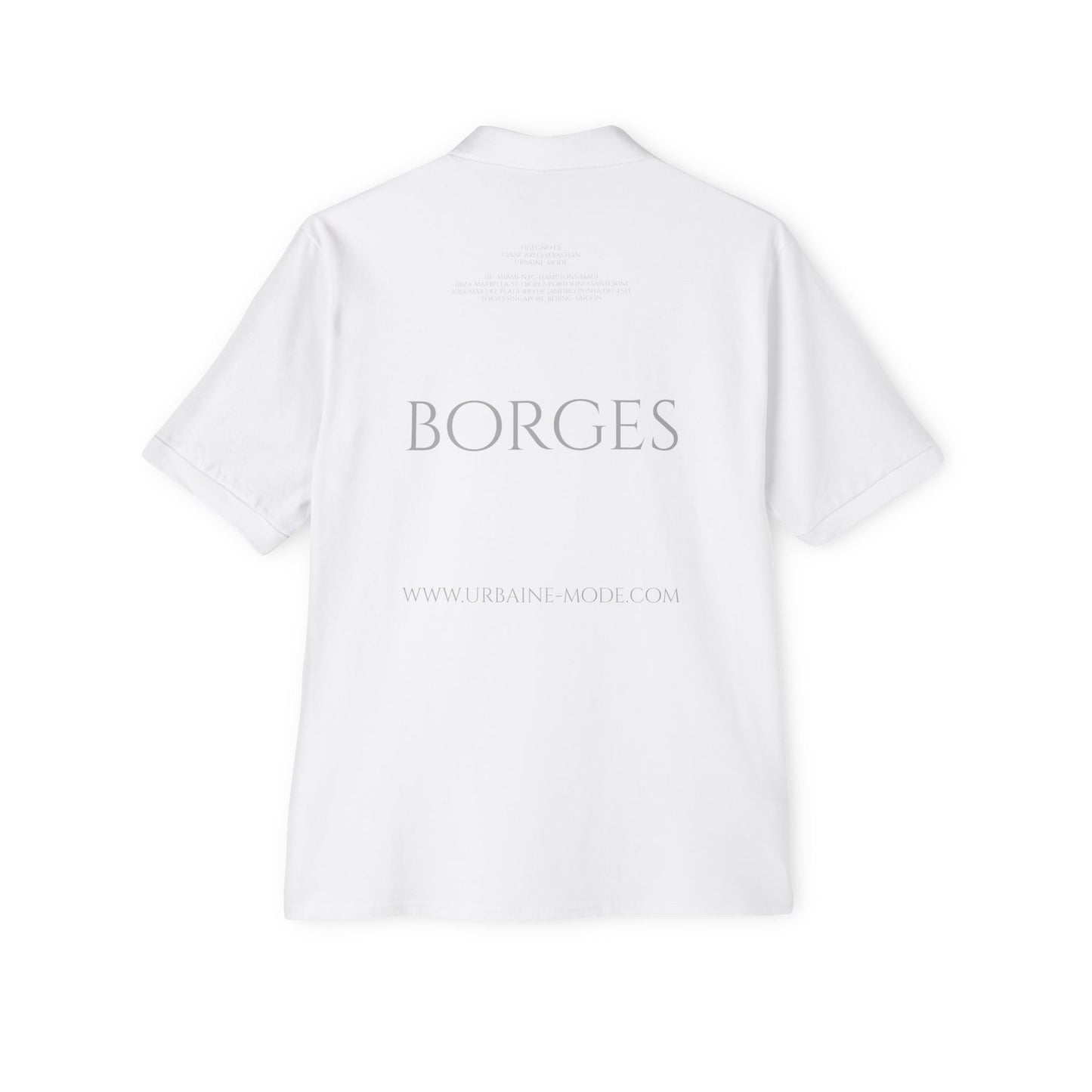 JLBorges - Soy todos los que lei, conoci, visite, ame y mis antepasados  - Men's Piqué Polo