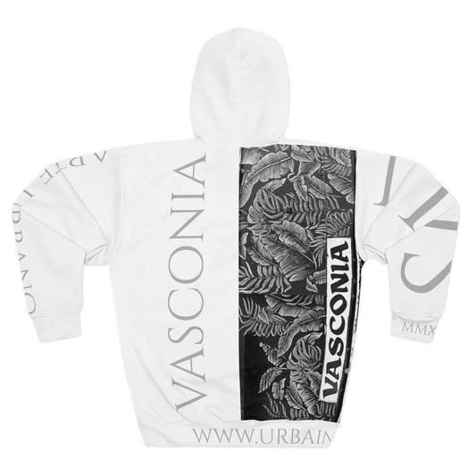 Street Art - Vasconia - B&W - Unisex Pullover Hoodie (AOP)