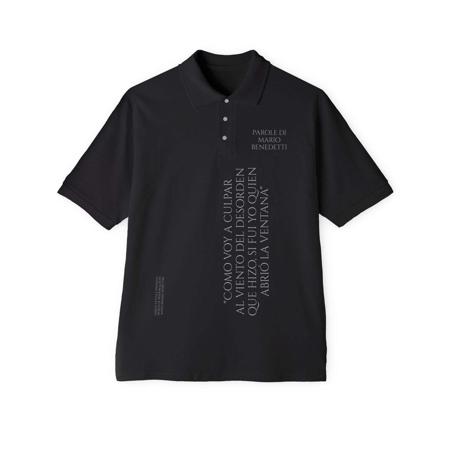 Benedetti - Como culpar el viento si yo abri la ventana - Men's Piqué Polo
