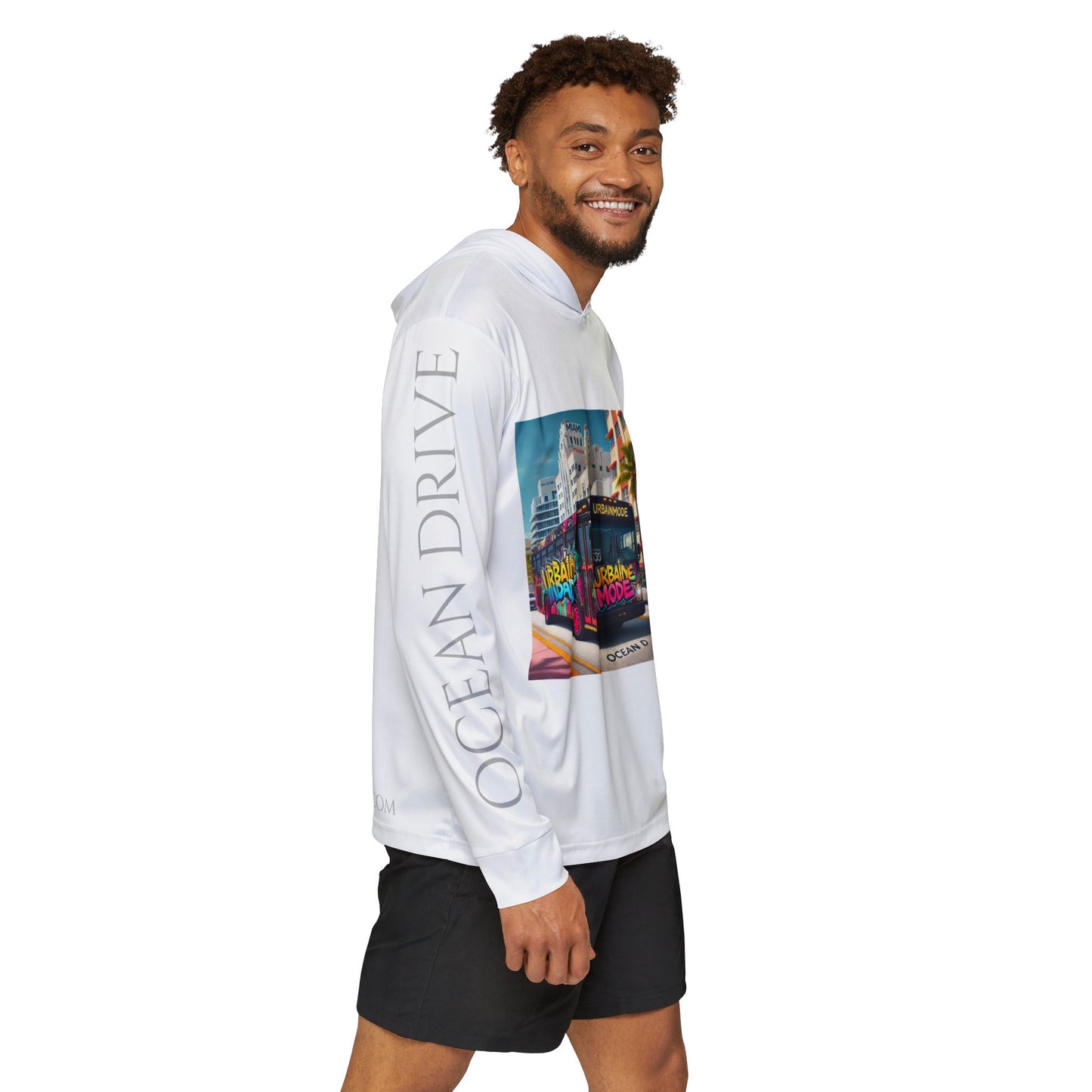 Bus - MIA - SOUTH BEACH -  - USA - Men's Sports Warmup Hoodie (AOP)