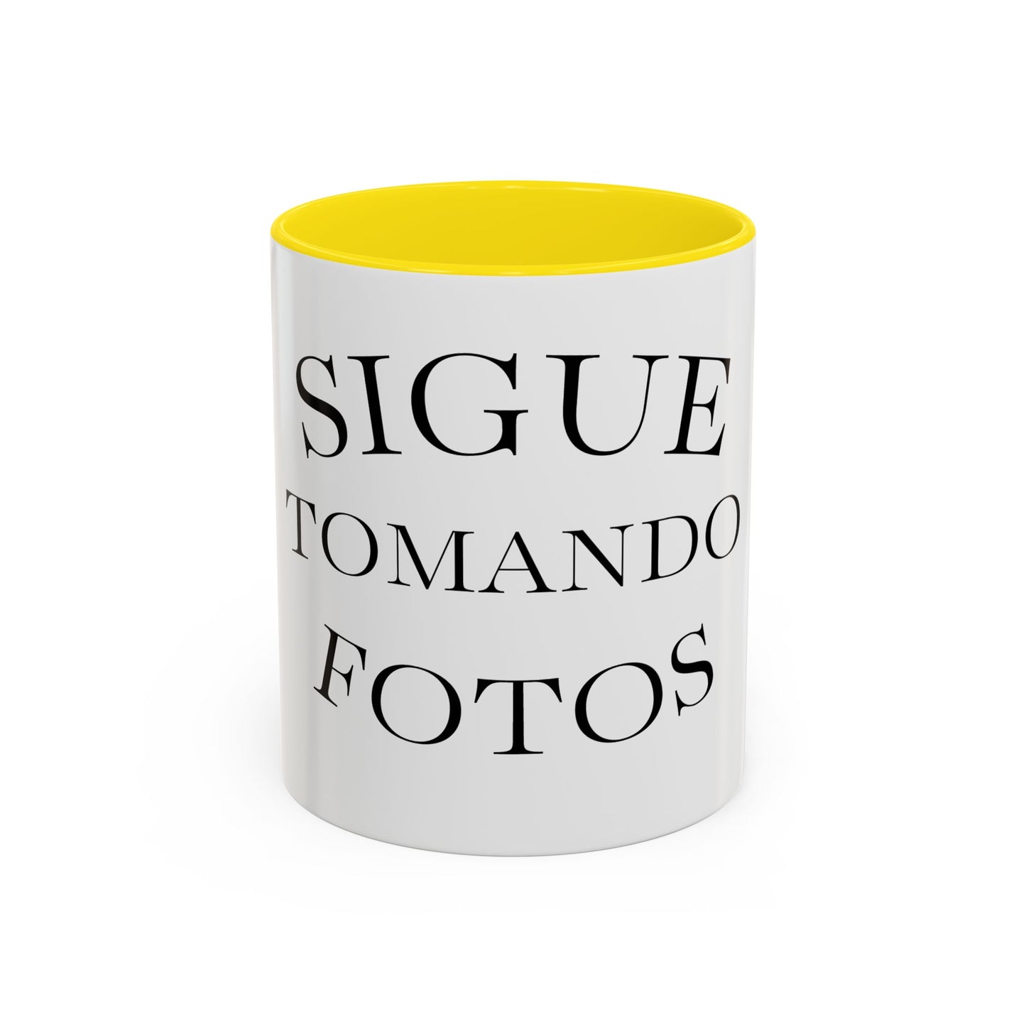 Sigue Tomando Fotos Mug — Spanish Photography Lover Coffee Cup (11/15 oz)