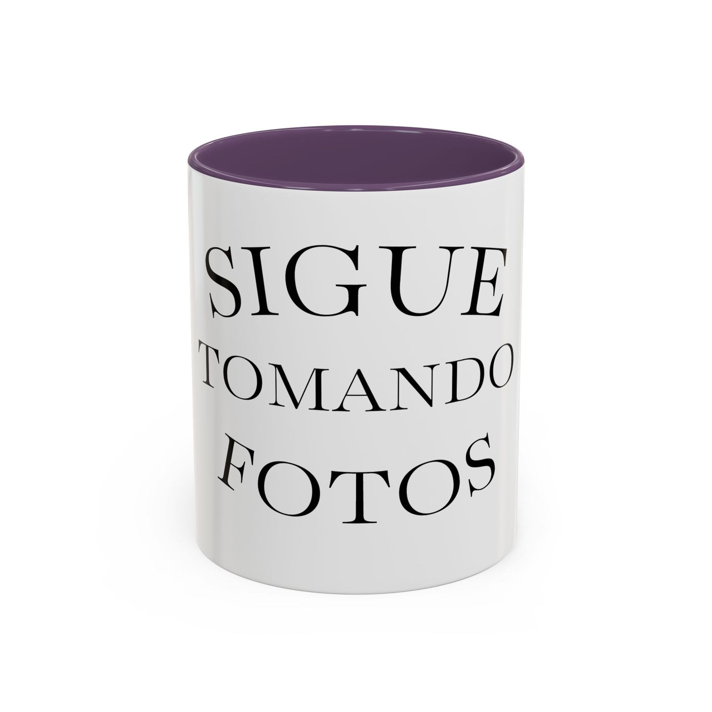 Sigue Tomando Fotos Mug — Spanish Photography Lover Coffee Cup (11/15 oz)