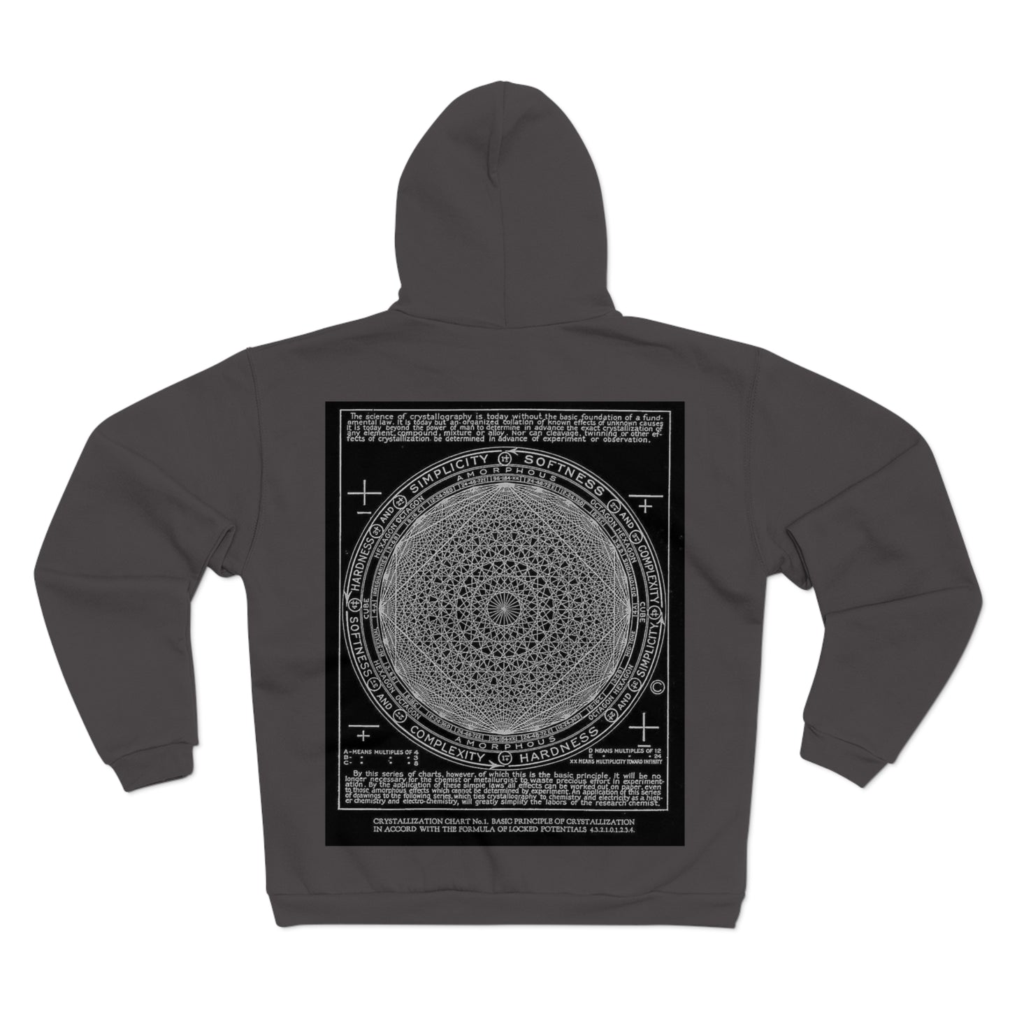 Illuminati - Crystallography - Unisex Hooded Zip Sweatshirt