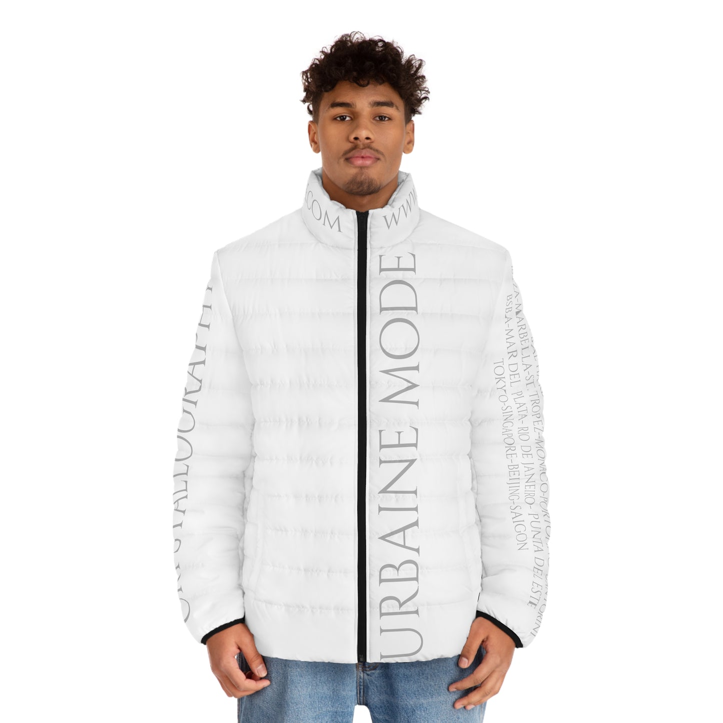 Illuminati - Crystallization Front - Men's Puffer Jacket (AOP)