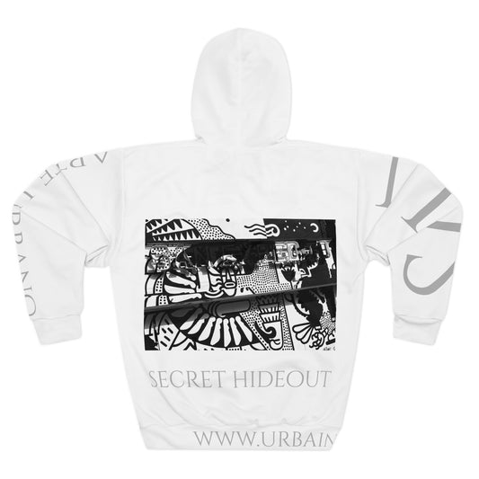 Street Art - Secret Hideout - Color - Unisex Pullover Hoodie (AOP)