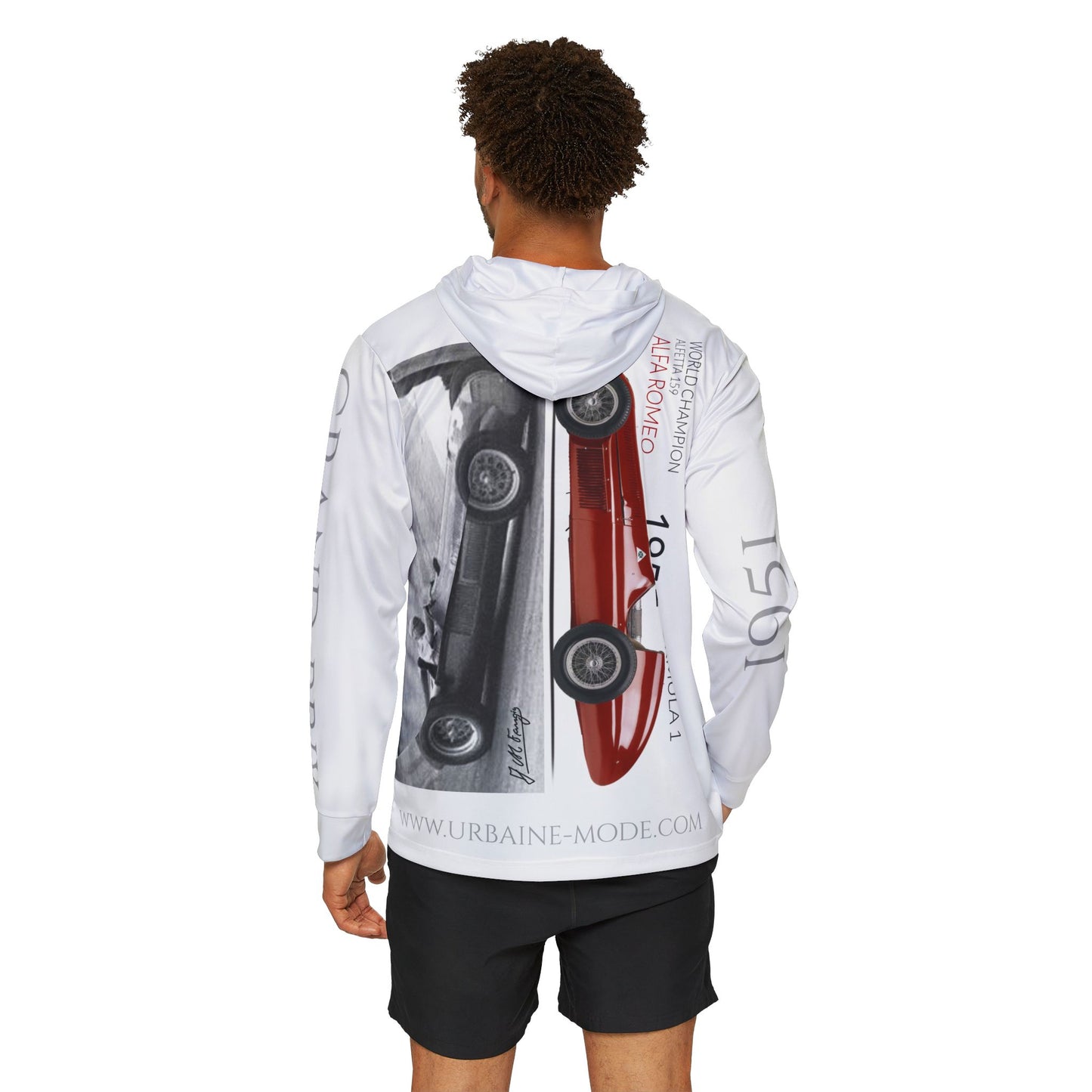 Legend GP - 1951 Fangio - Alfa Romeo - Monaco - Monte Carlo - Station Hairpin - Men's Sports Warmup Hoodie (AOP)