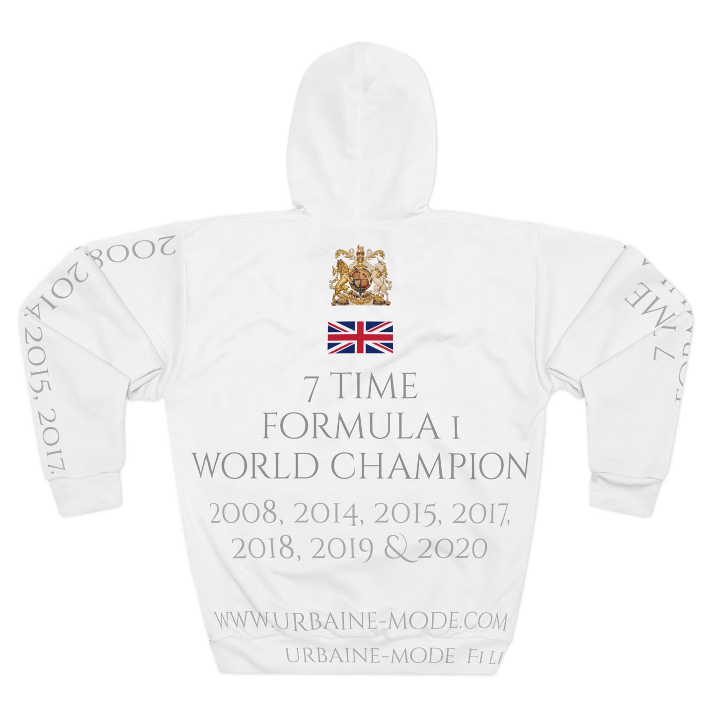 Lewis Hamilton official 7 time world champion - Unisex Pullover Hoodie (AOP)