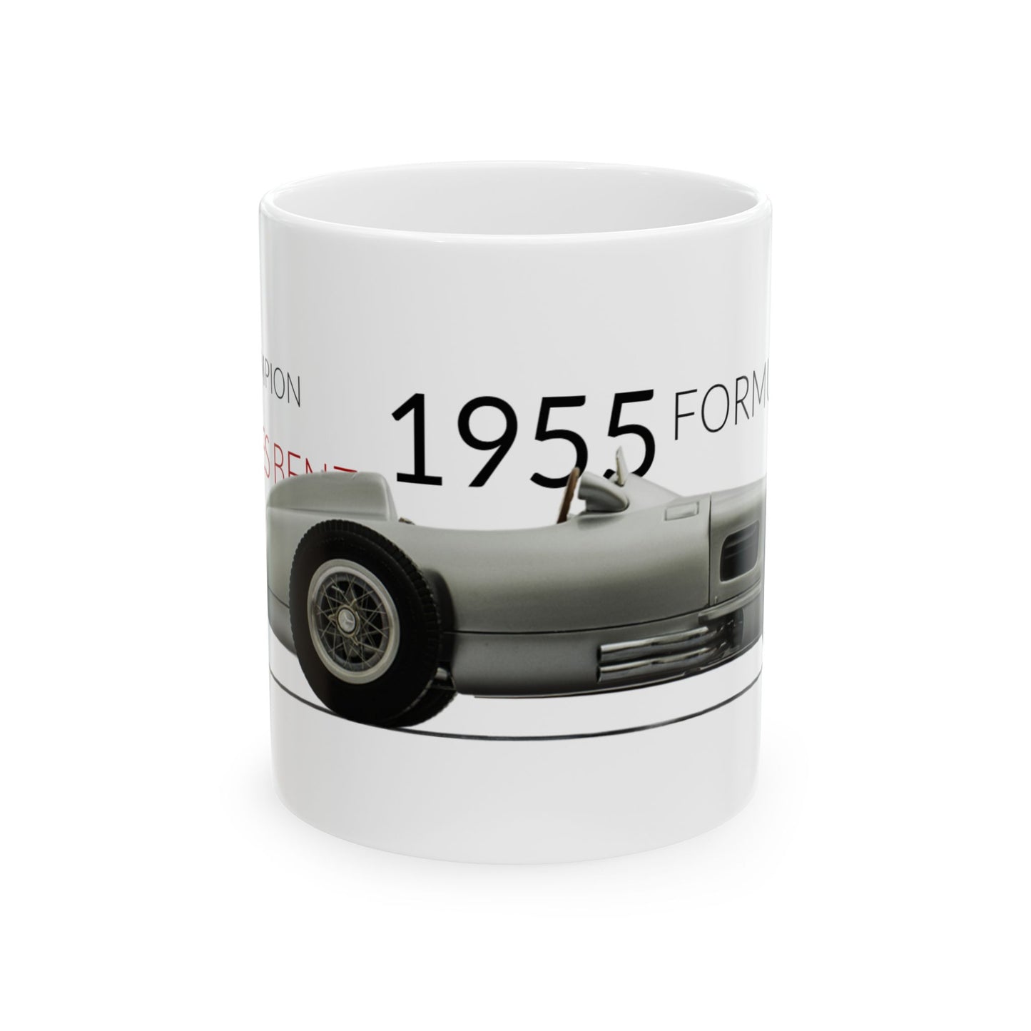 F1 GP Legends 1955 Fangio Mercedes Benz Ceramic Mug, (11oz, 15oz)