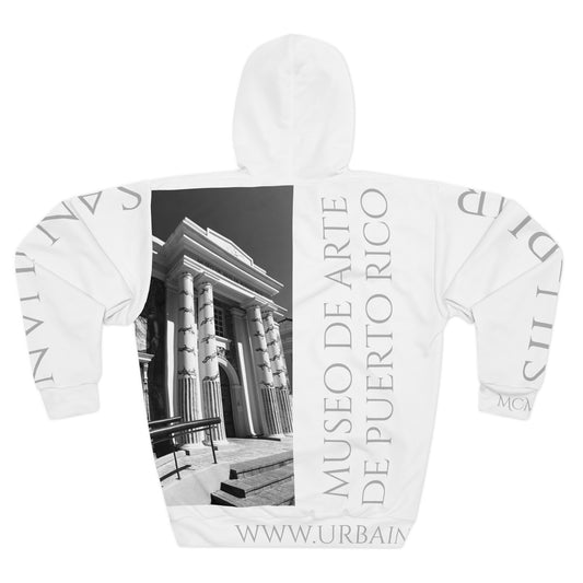 Arquitecture - SJU - PR - Museo de Arte - B&W - Unisex Pullover Hoodie (AOP)