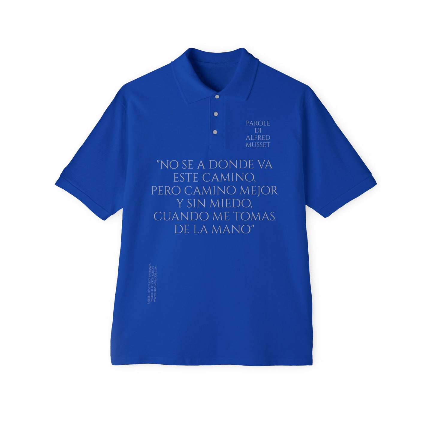 Alfred d Musset Camino mejor contigo- In case you forget - Men's Piqué Polo