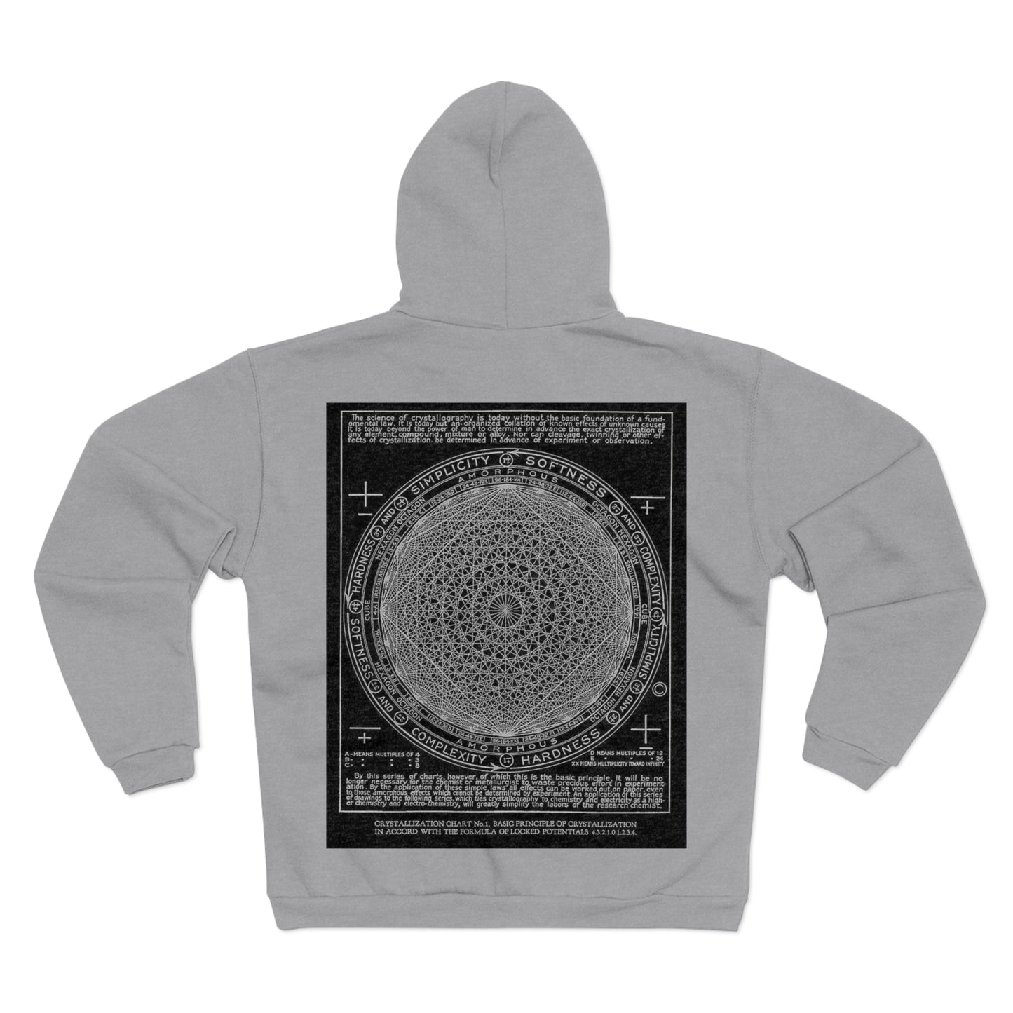 Illuminati - Crystallography - Unisex Hooded Zip Sweatshirt