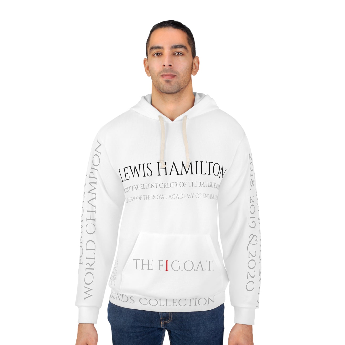 Lewis Hamilton official 7 time world champion - Unisex Pullover Hoodie (AOP)