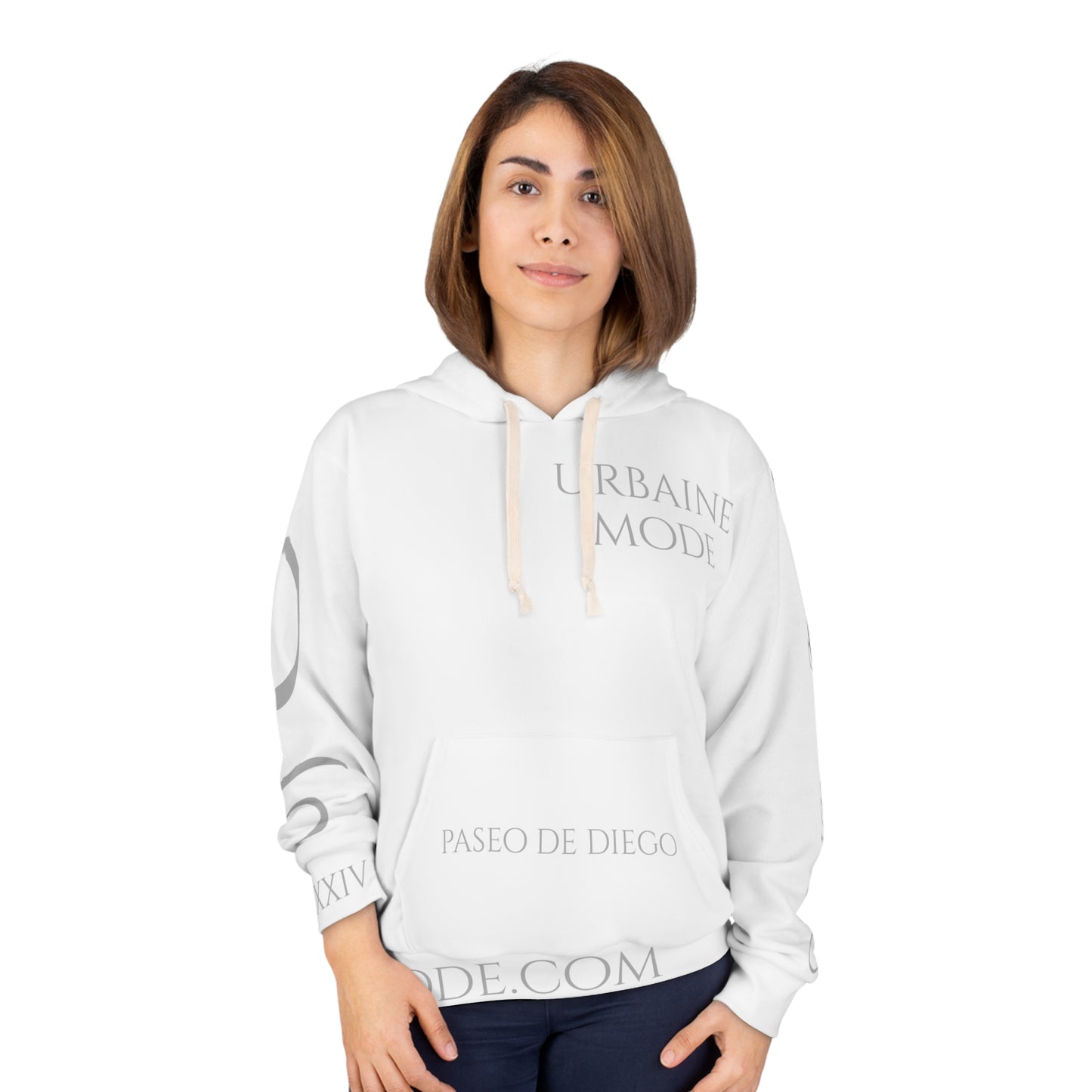 Street Art - Jayuya - B&W - Unisex Pullover Hoodie (AOP)