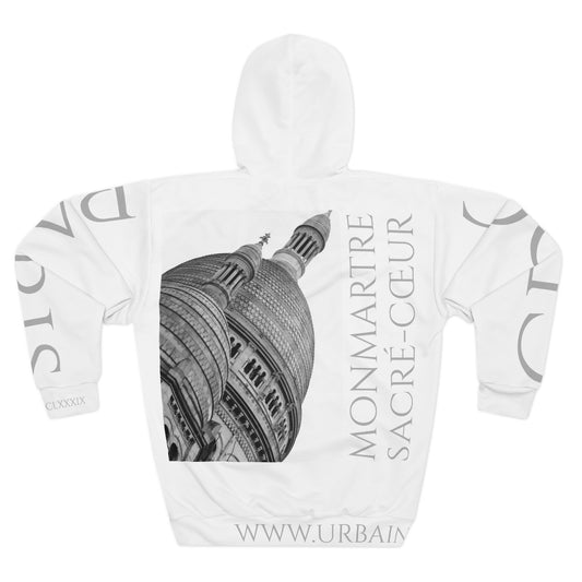 Arquitecture - CDG - France - Montmartre - B&W - Unisex Pullover Hoodie (AOP)