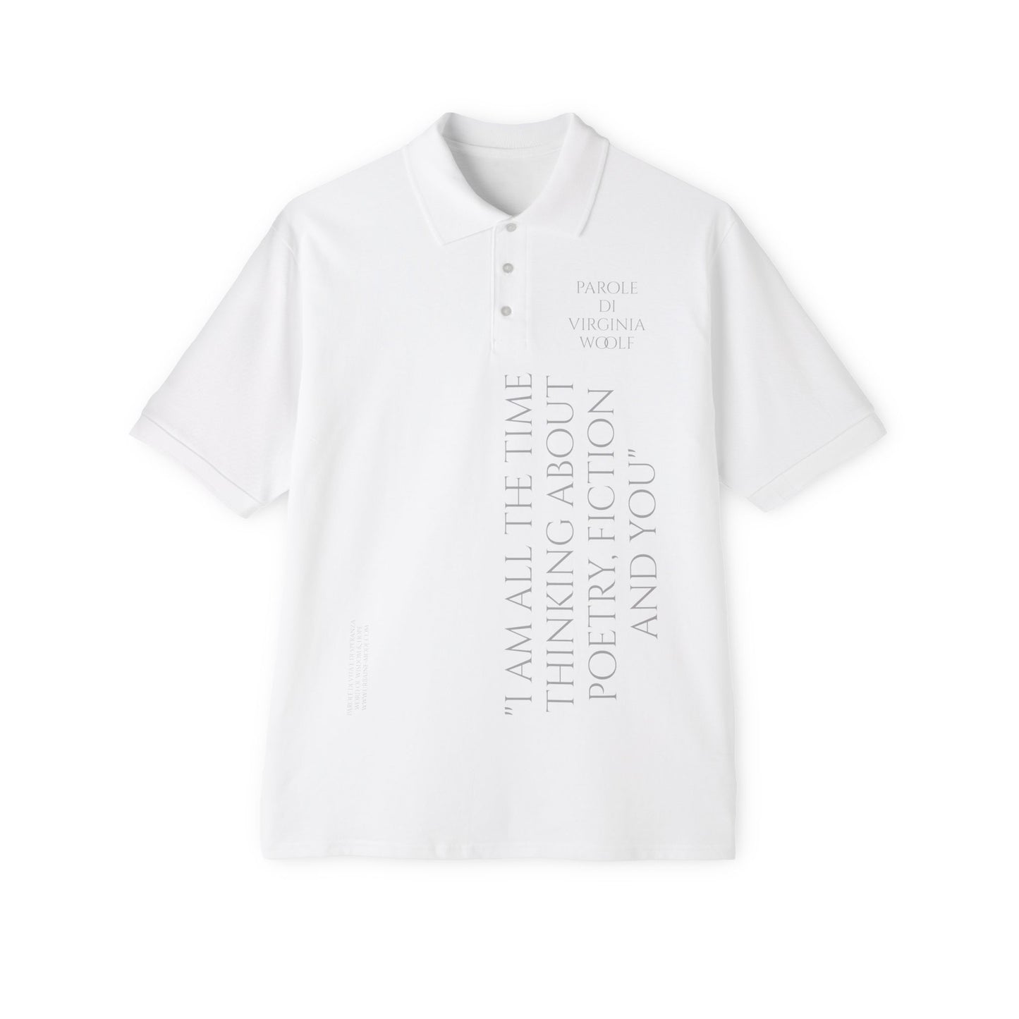 Virginia Woolf - Thinkin of poetry and you - Men's Piqué Polo
