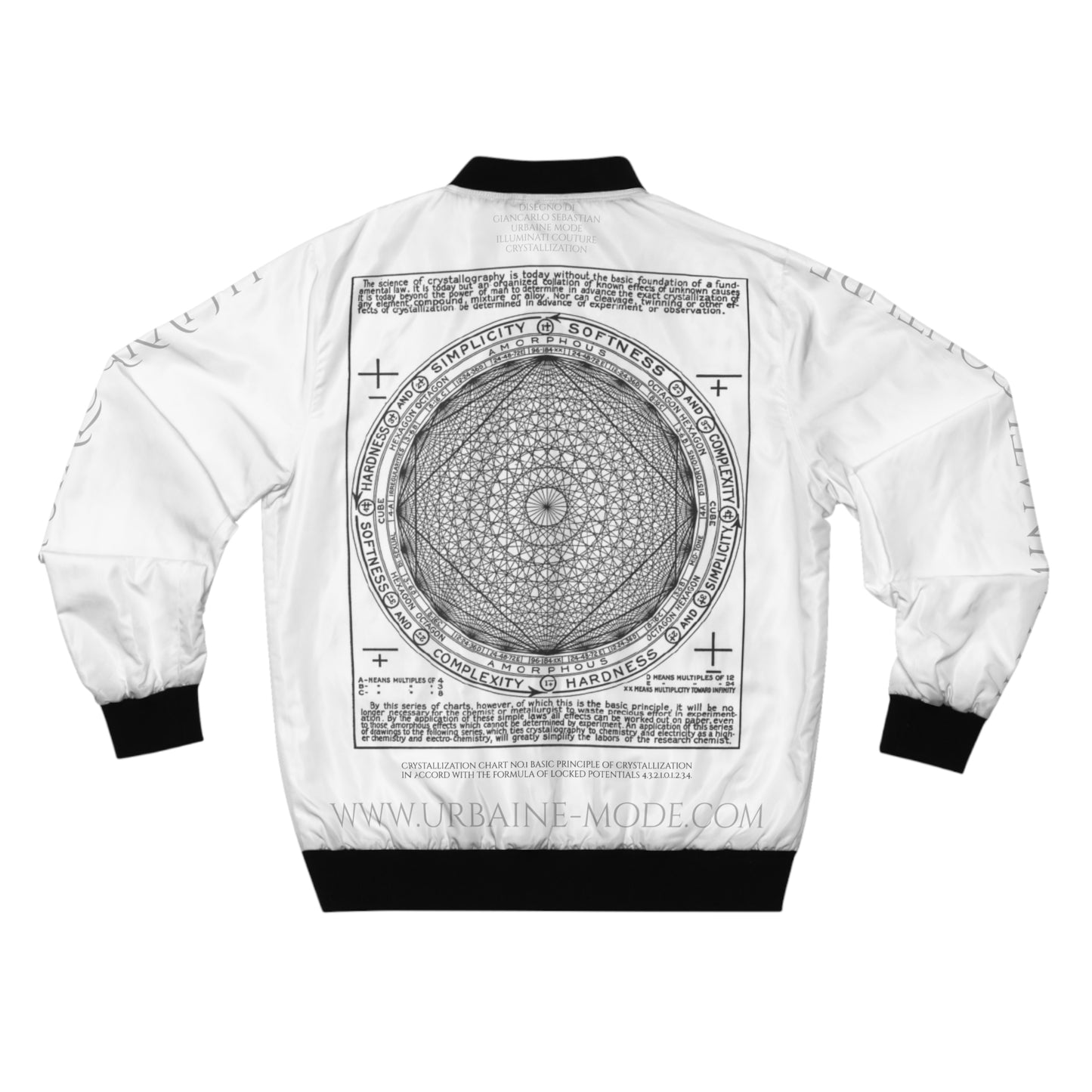 Illuminati - Chrystalography - Front - Men's Bomber Jacket (AOP)