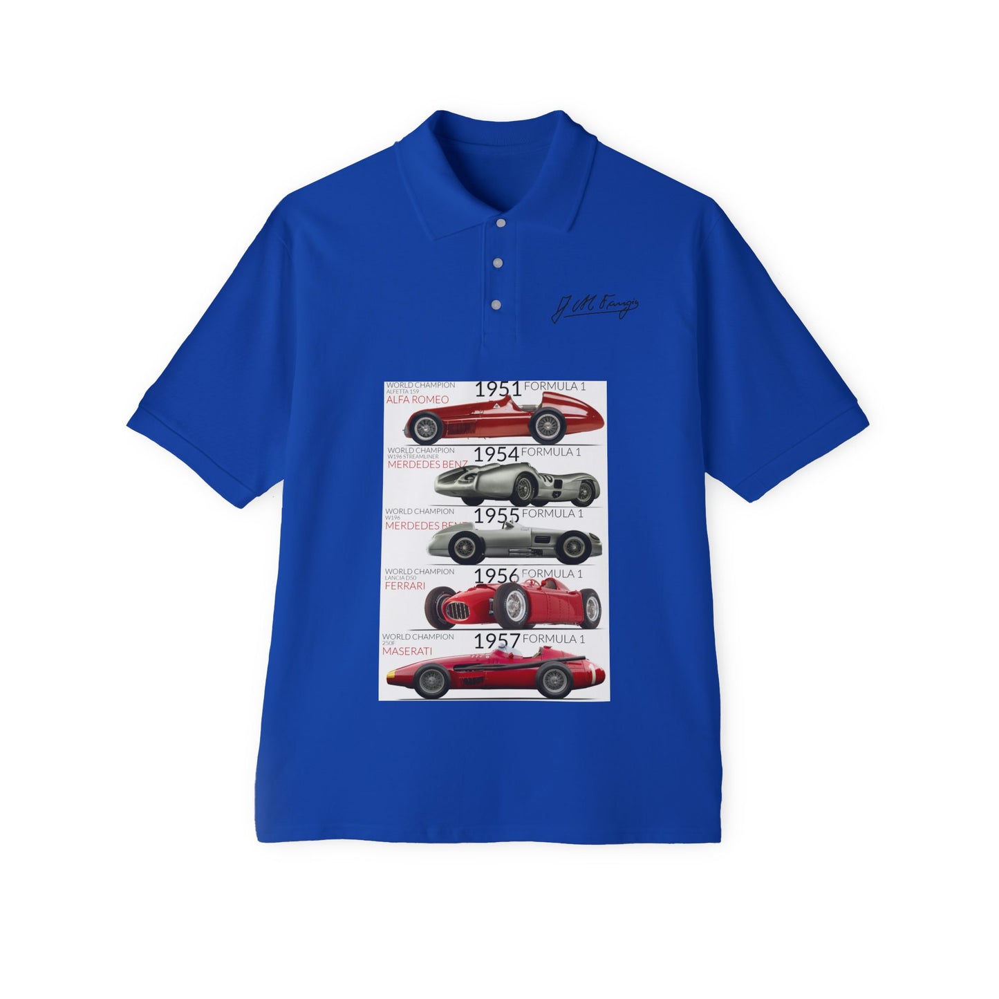 Fangio GP Penta Champion- Men's Piqué Polo
