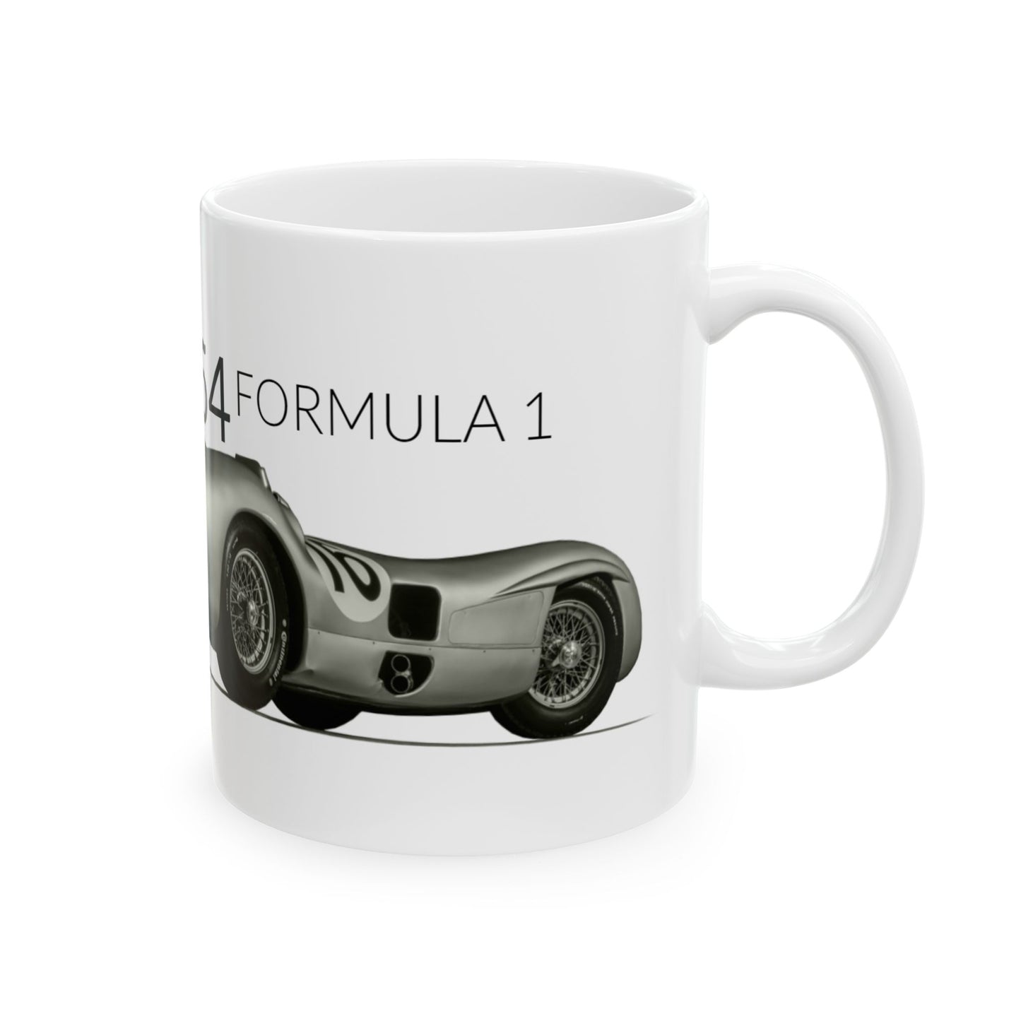 F1 GP Legends 1954 Fangio Mercedes Benz Ceramic Mug, (11oz, 15oz)