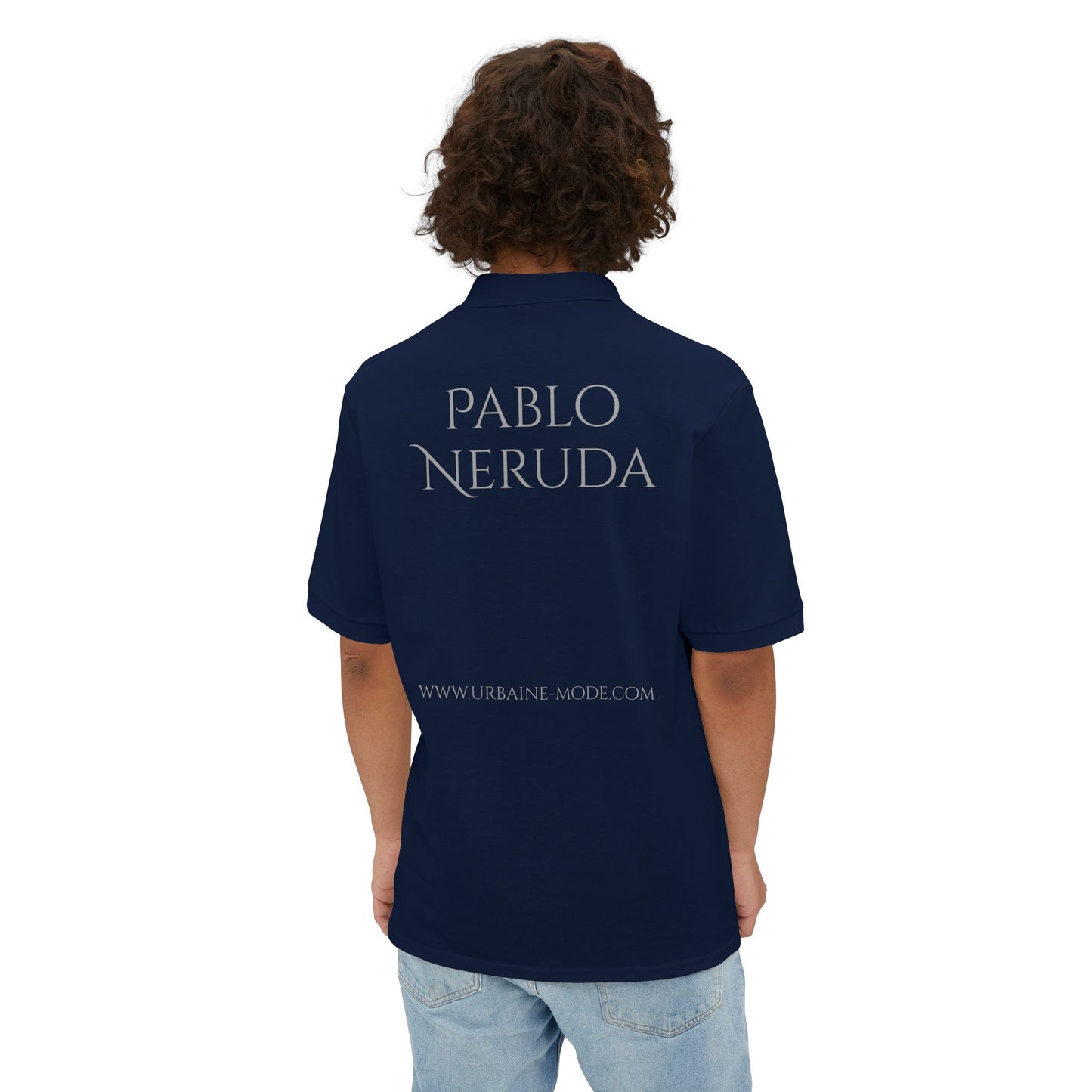 Pablo Neruda - Te amo sin problemas ni orgullos  - Men's Piqué Polo