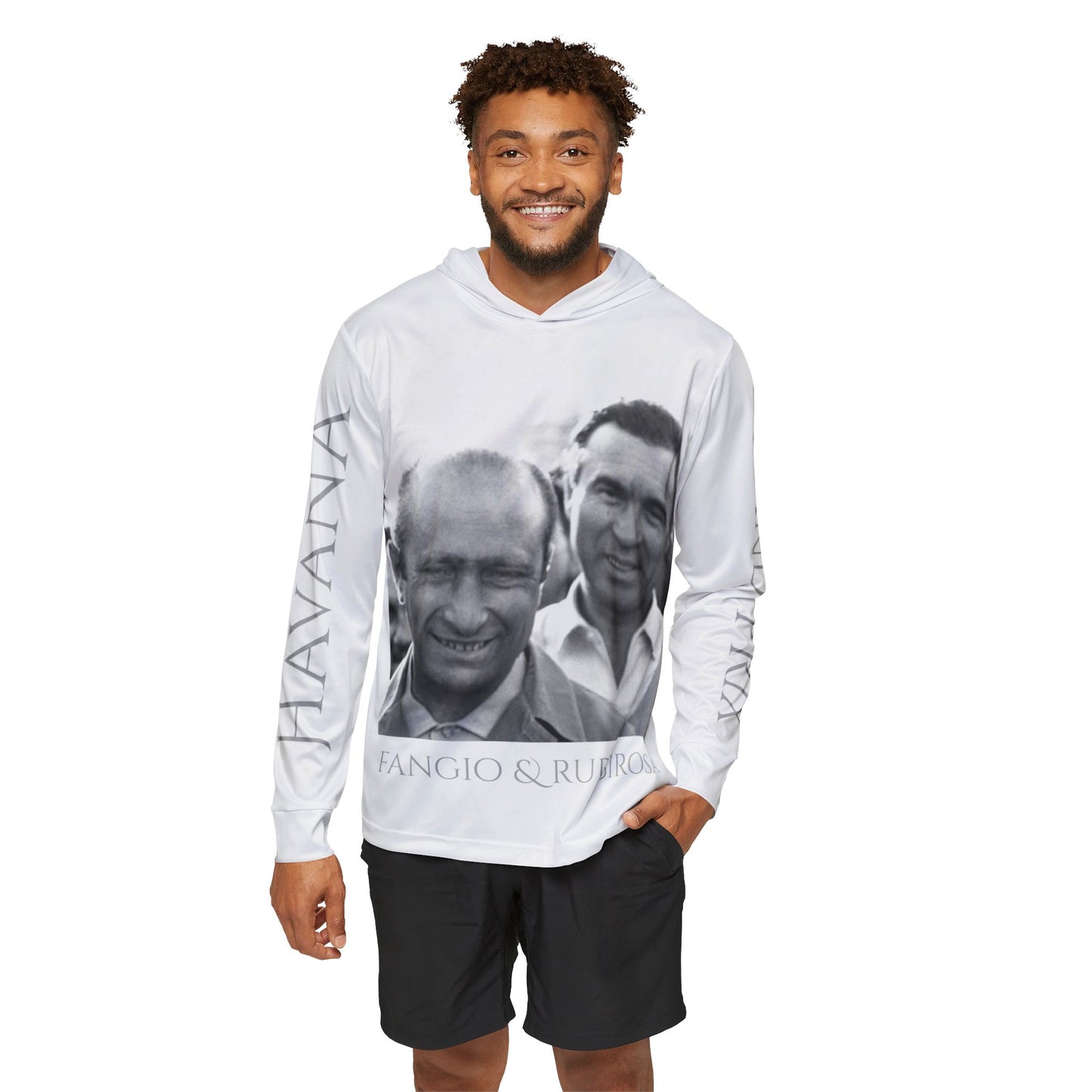 Legend GP - Havana - Cuba - Fangio & Rubi - Men's Sports Warmup Hoodie (AOP)